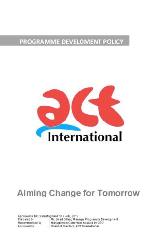 Program Development Policy